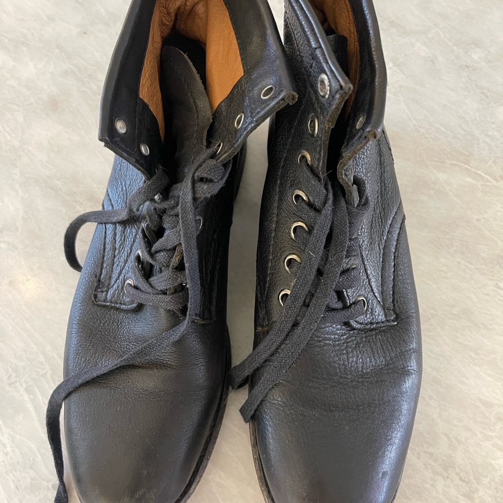Frye Black Leather Boots Size 8B 3471448